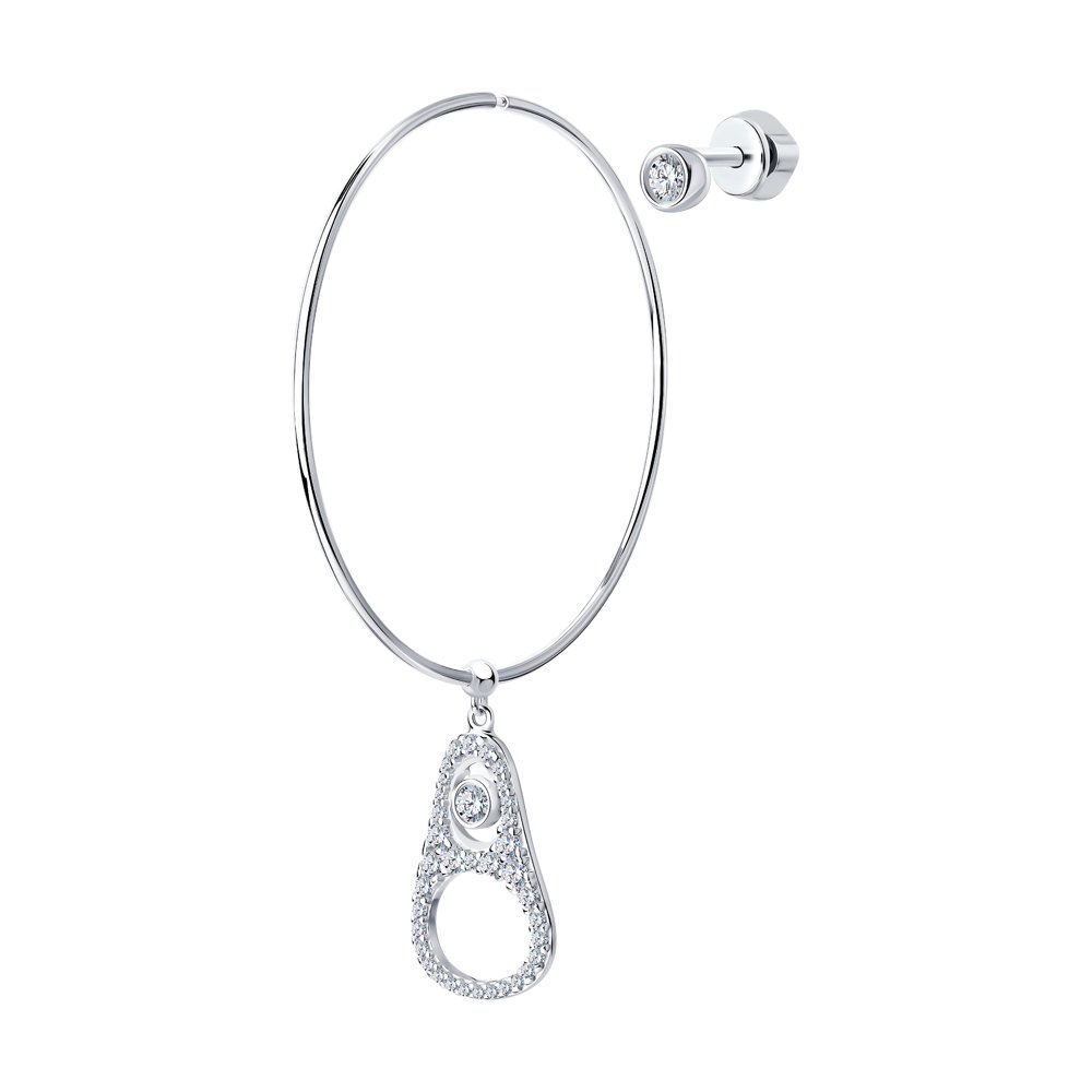 

Серьги из серебра с фианитом SKLV 94024721, 94024721