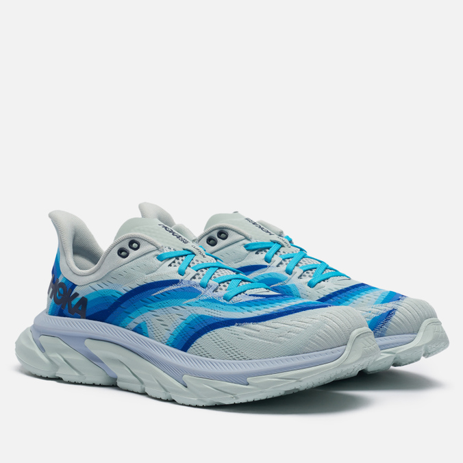 фото Кроссовки женские hoka one one clifton edge geometric голубые 11 us