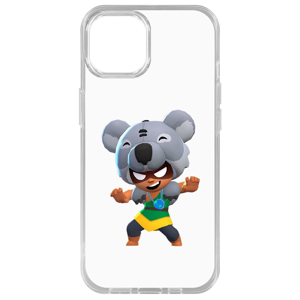 

Чехол-накладка Krutoff Clear Case Brawl Stars-Нита Коала для iPhone 14 Plus
