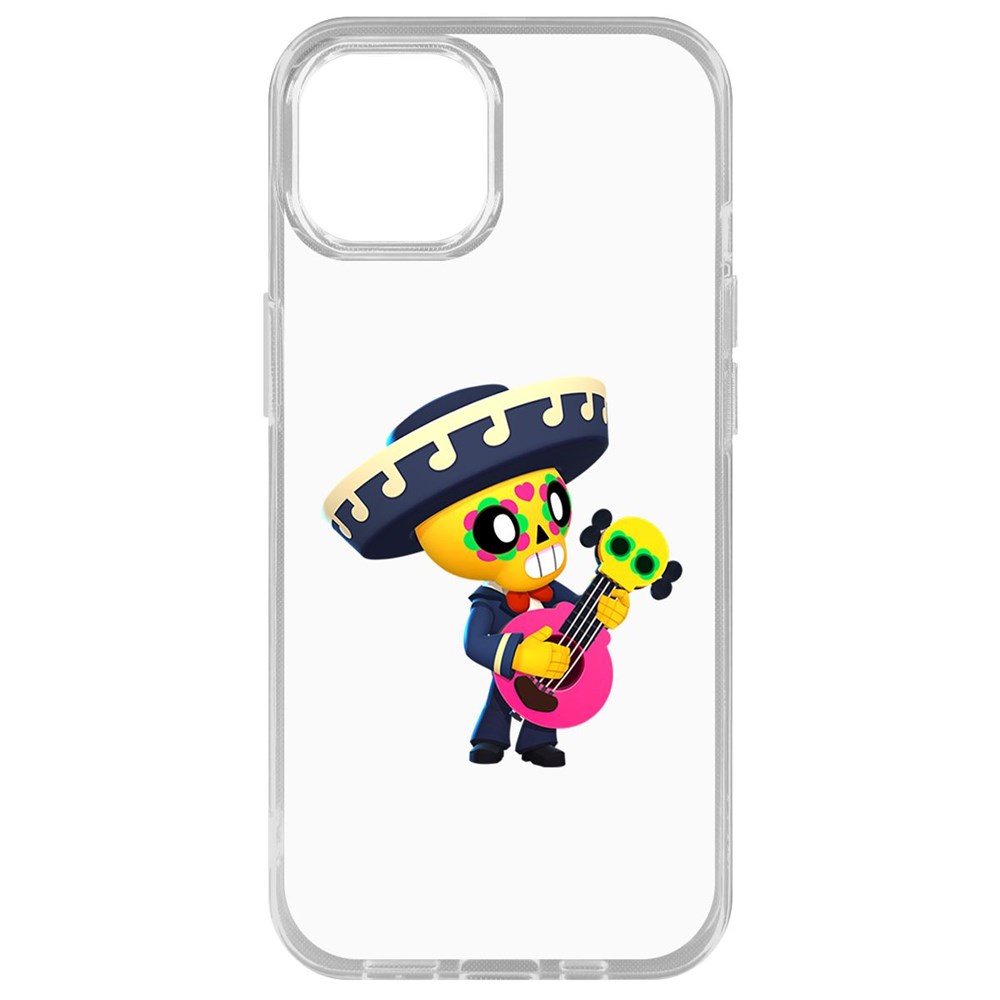 Чехол-накладка Krutoff Clear Case Brawl Stars-Поко для iPhone 14 Plus