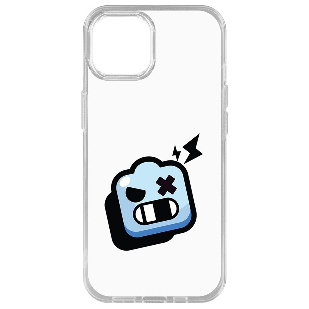 фото Чехол-накладка krutoff clear case brawl stars-роборубка для iphone 14 plus