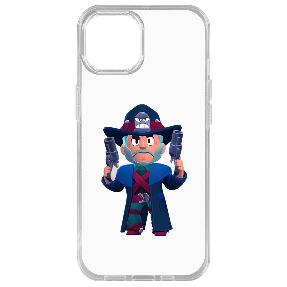 

Чехол-накладка Krutoff Clear Case Brawl Stars-Стрелок Кольт для iPhone 14 Plus