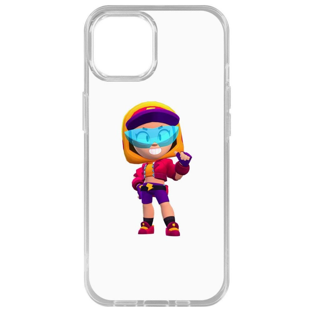 

Чехол-накладка Krutoff Clear Case Brawl Stars-Стритстайл Макс для iPhone 14 Plus, Прозрачный
