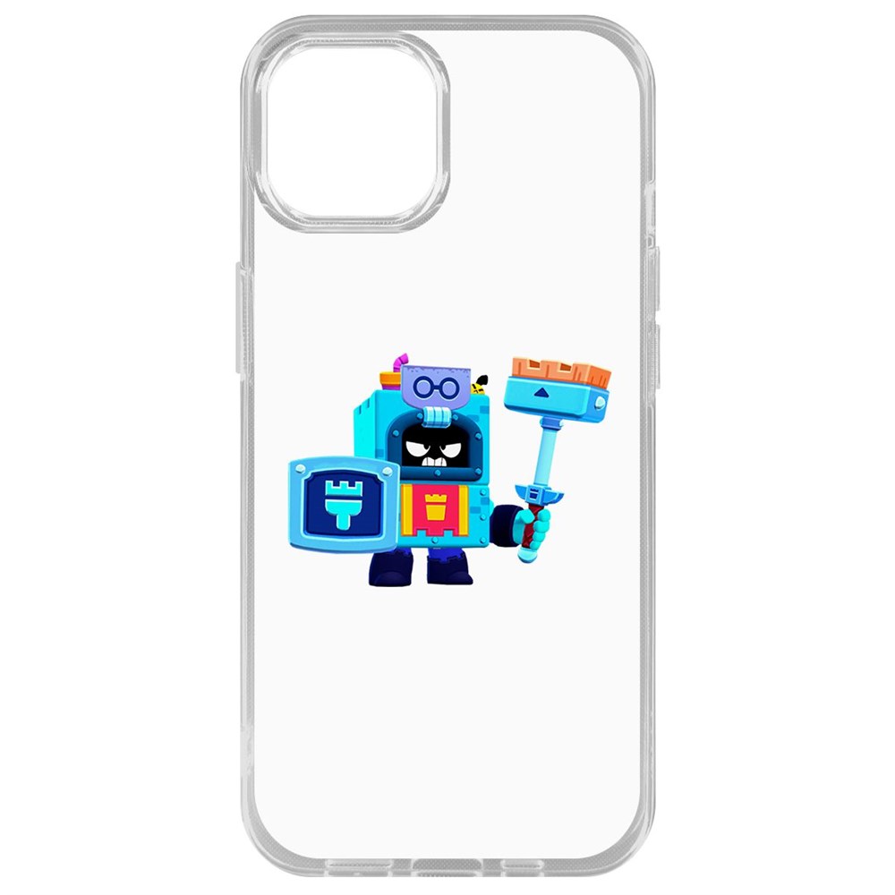 

Чехол-накладка Krutoff Clear Case Brawl Stars-Эш для iPhone 14 Plus