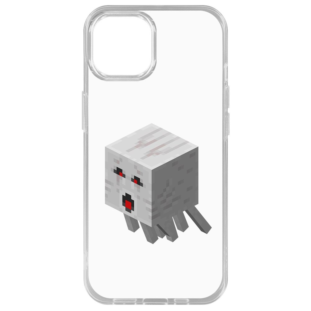 

Чехол-накладка Krutoff Clear Case Minecraft-Гаст для iPhone 14 Plus, Прозрачный