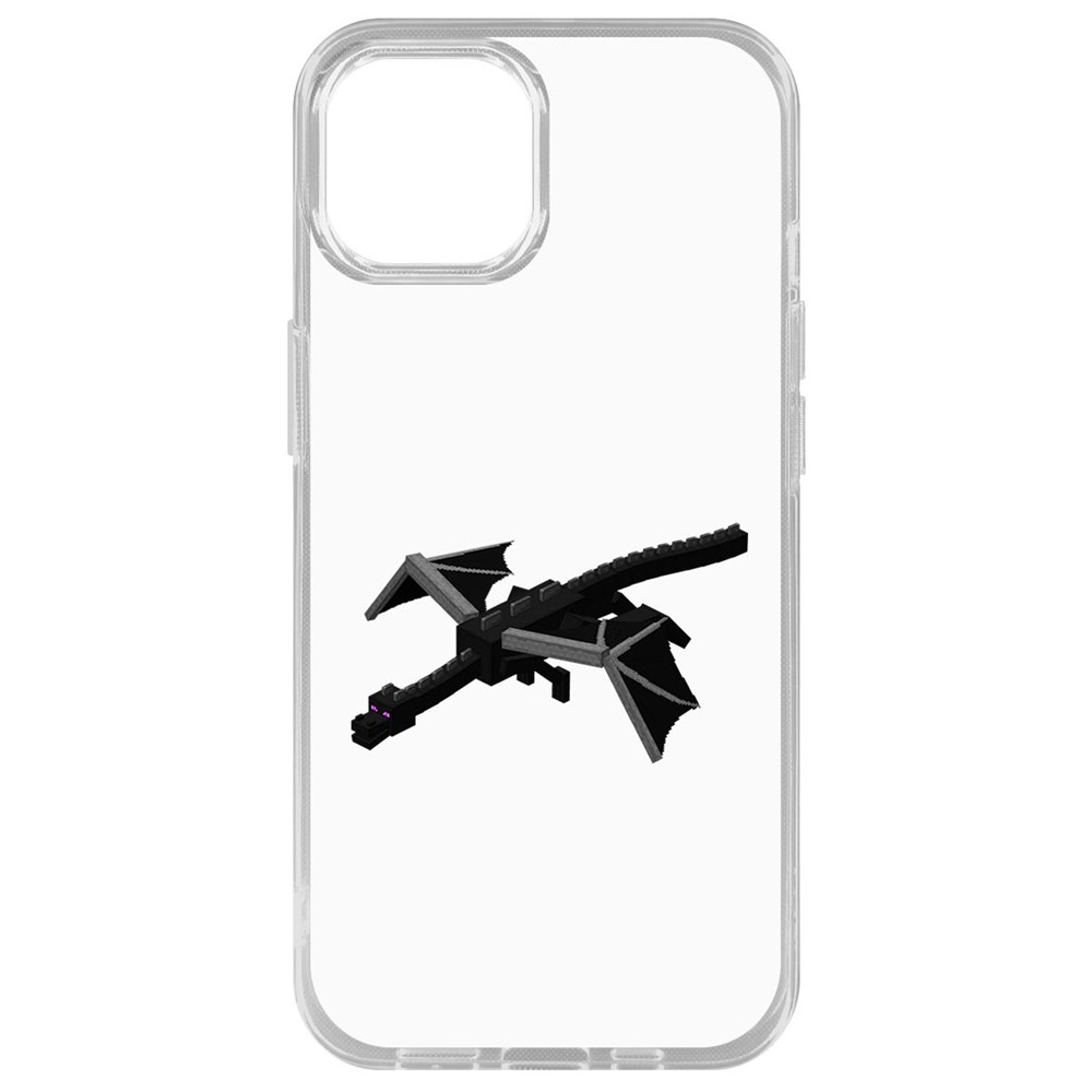 

Чехол-накладка Krutoff Clear Case Minecraft-Дракон Края для iPhone 14 Plus, Прозрачный