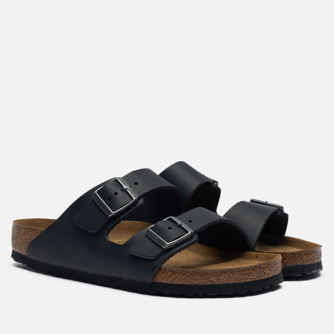 фото Шлепанцы мужские birkenstock arizona nubuck черные 42 eu