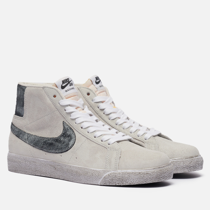 фото Кроссовки женские nike sb zoom blazer mid prm бежевые 9 us