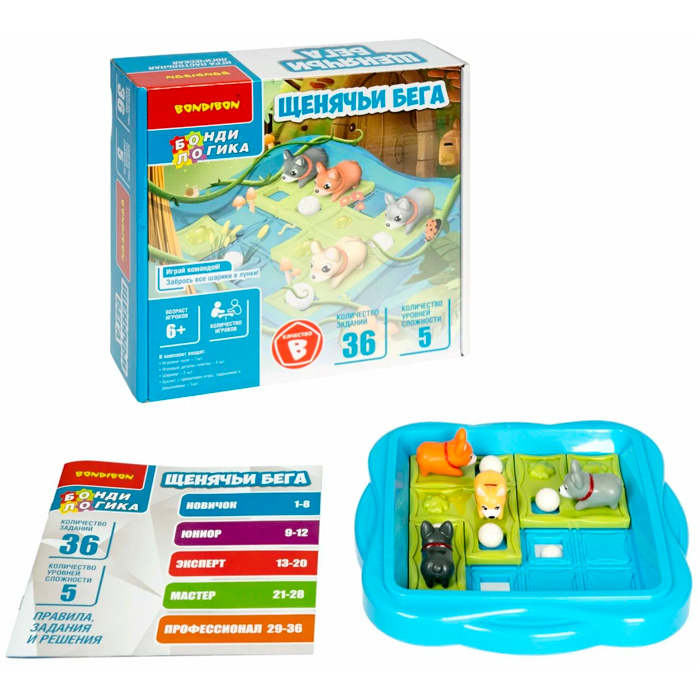 

Игра Логическая игра Bondibon "ЩЕНЯЧЬИ БЕГА", арт. 920-4. ВВ5565