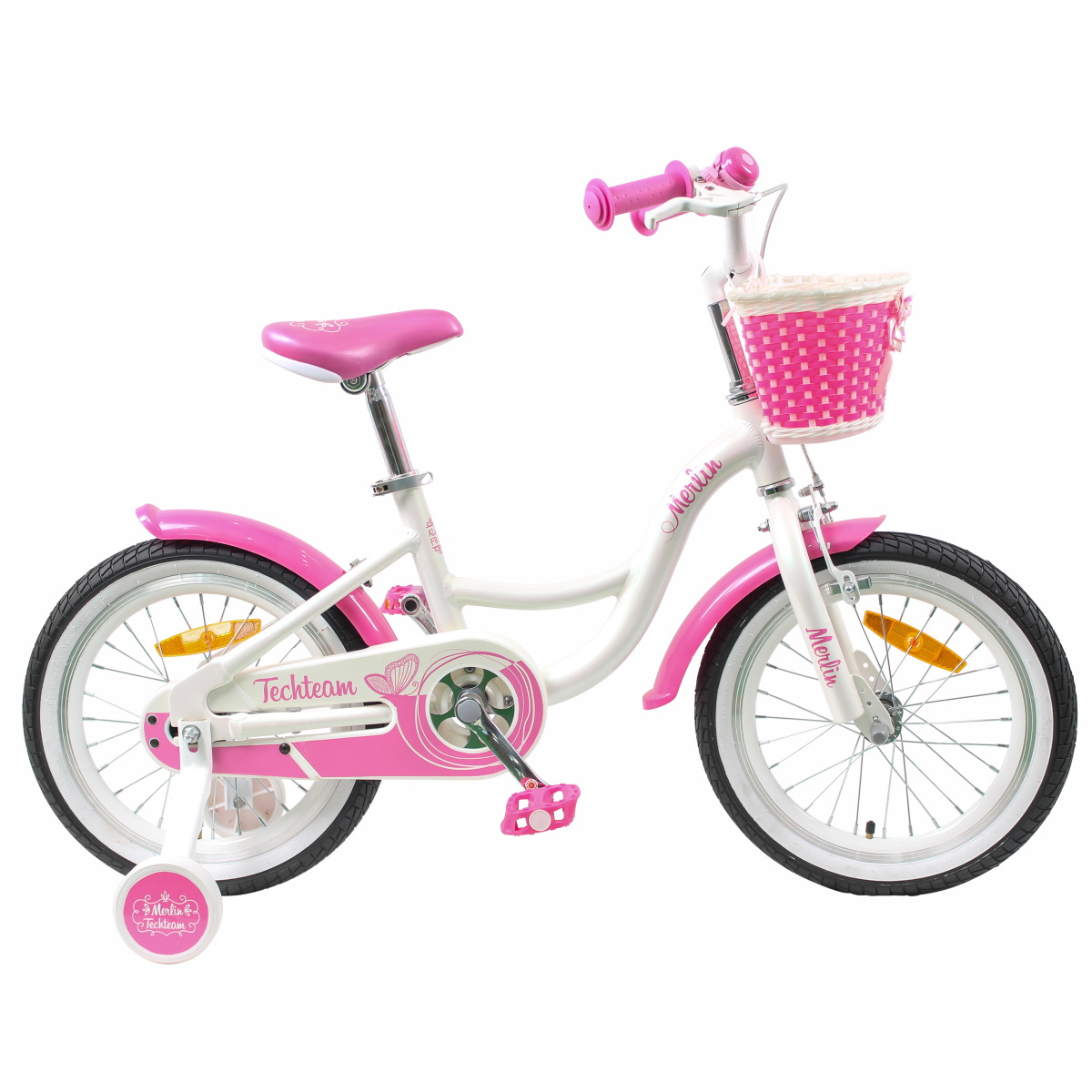 

Велосипед Tech Team Merlin 16" white/pink (алюмин)