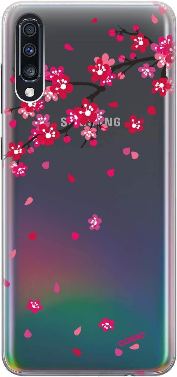 

Чехол на Samsung Galaxy A70/A70s с принтом "Sakura" прозрачный, Прозрачный;коричневый, 686