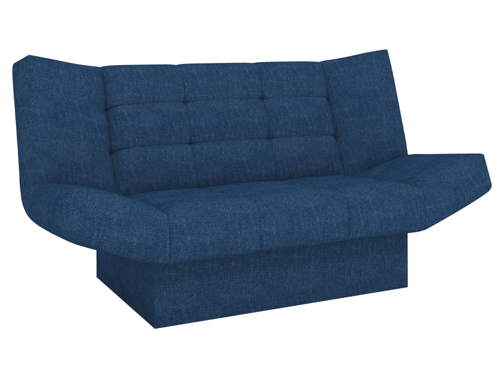 фото Прямой диван барбара синий, рогожка, независимый пружинный блок ривали