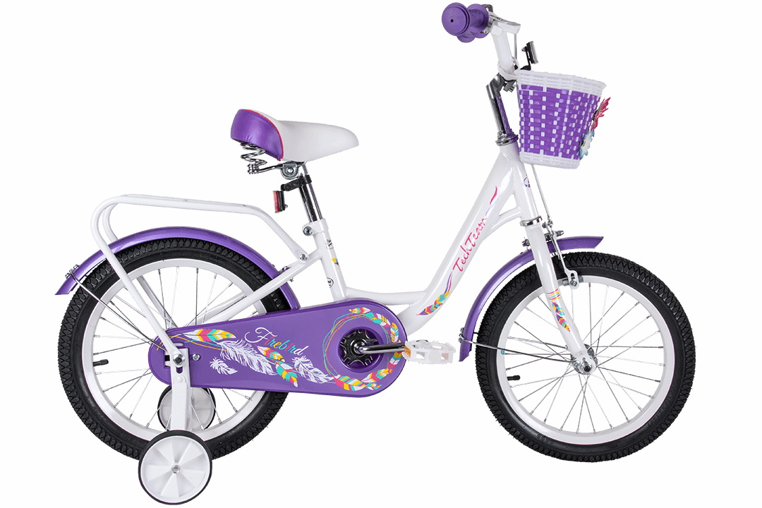 

Велосипед Tech Team Firebird 18" бело-фиолетовый (сталь)