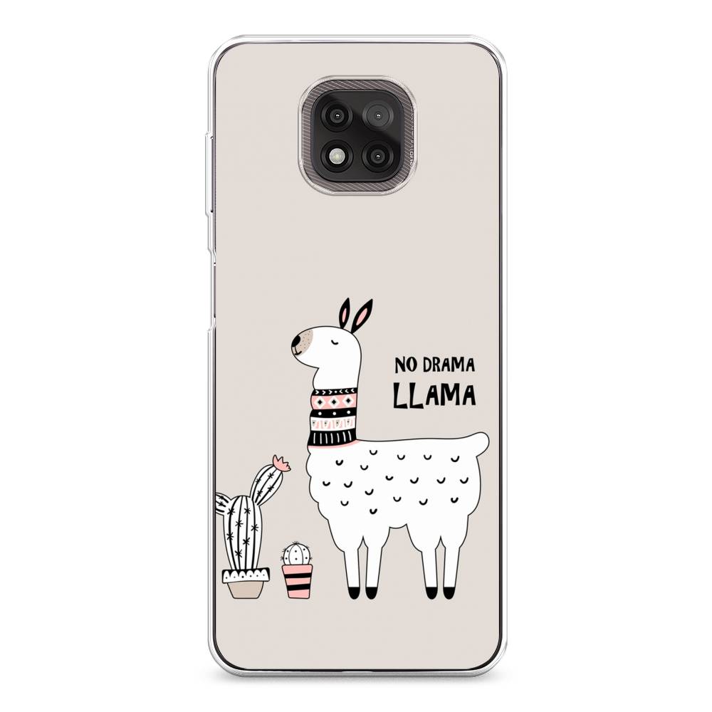 

Чехол Awog на Motorola Moto G Power 2021 "No drama LLama", Разноцветный, 242750-2