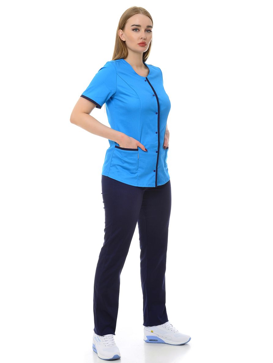 фото Костюм медицинский женский medicalwear эвелина 106 синий 40 ru