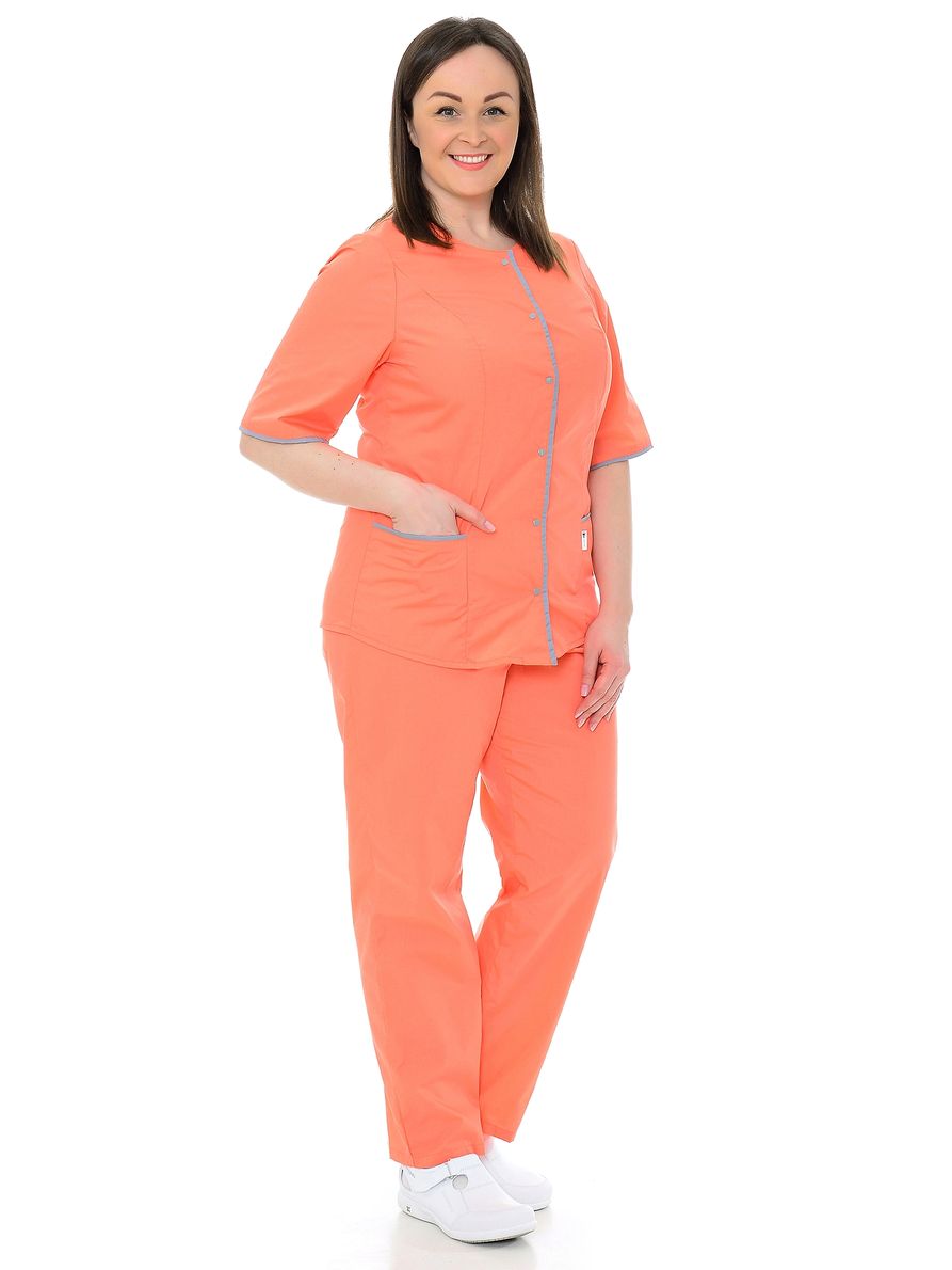 фото Костюм медицинский женский medicalwear эвелина 106 розовый 42 ru