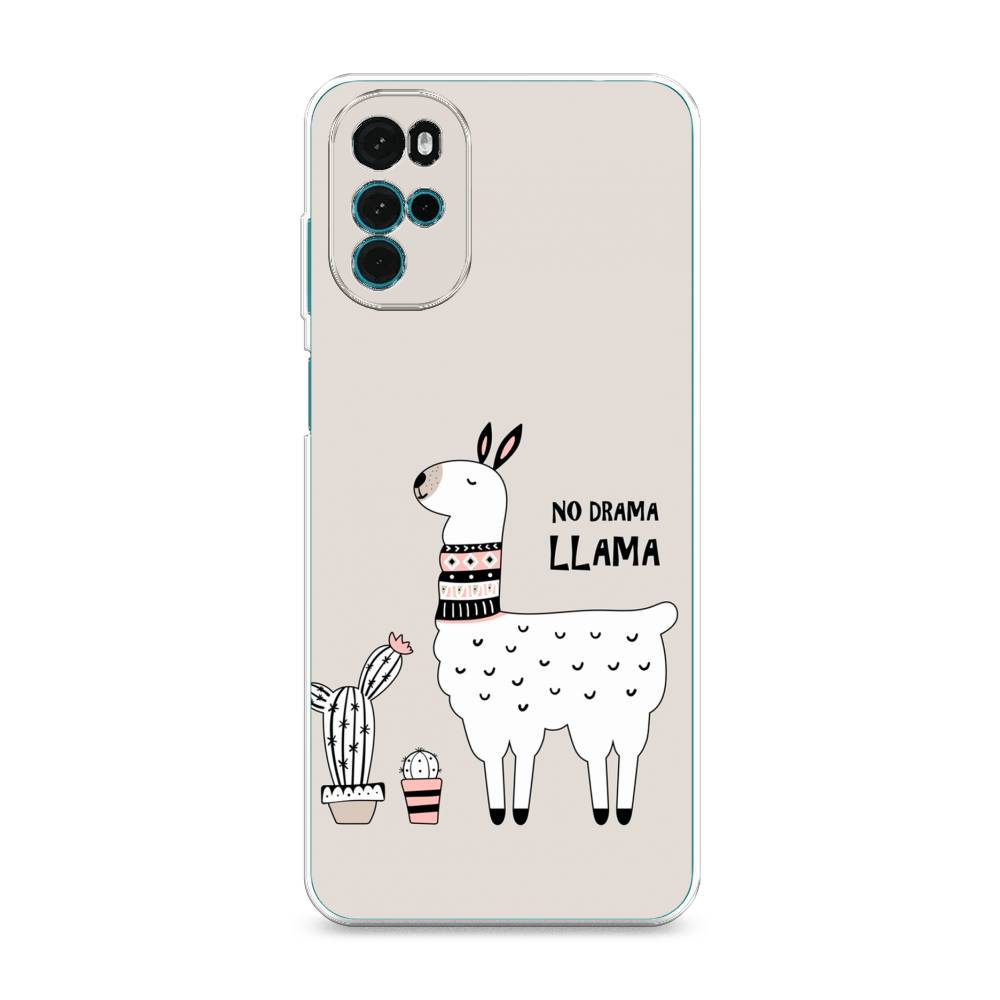 

Чехол Awog на Motorola Moto G22 "No drama LLama", Разноцветный, 243150-2