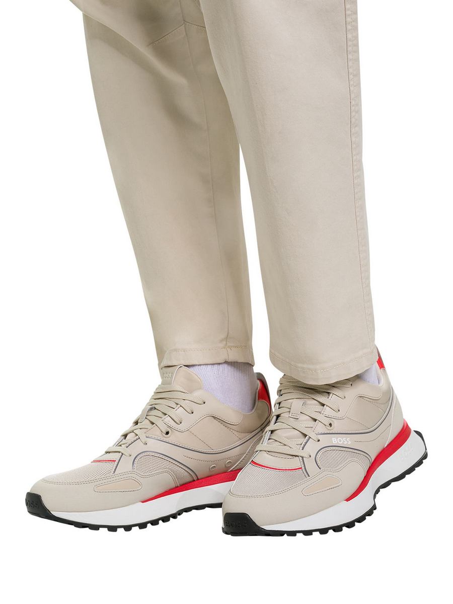 Кроссовки унисекс BOSS 001411738 бежевые 41 EU 16633₽