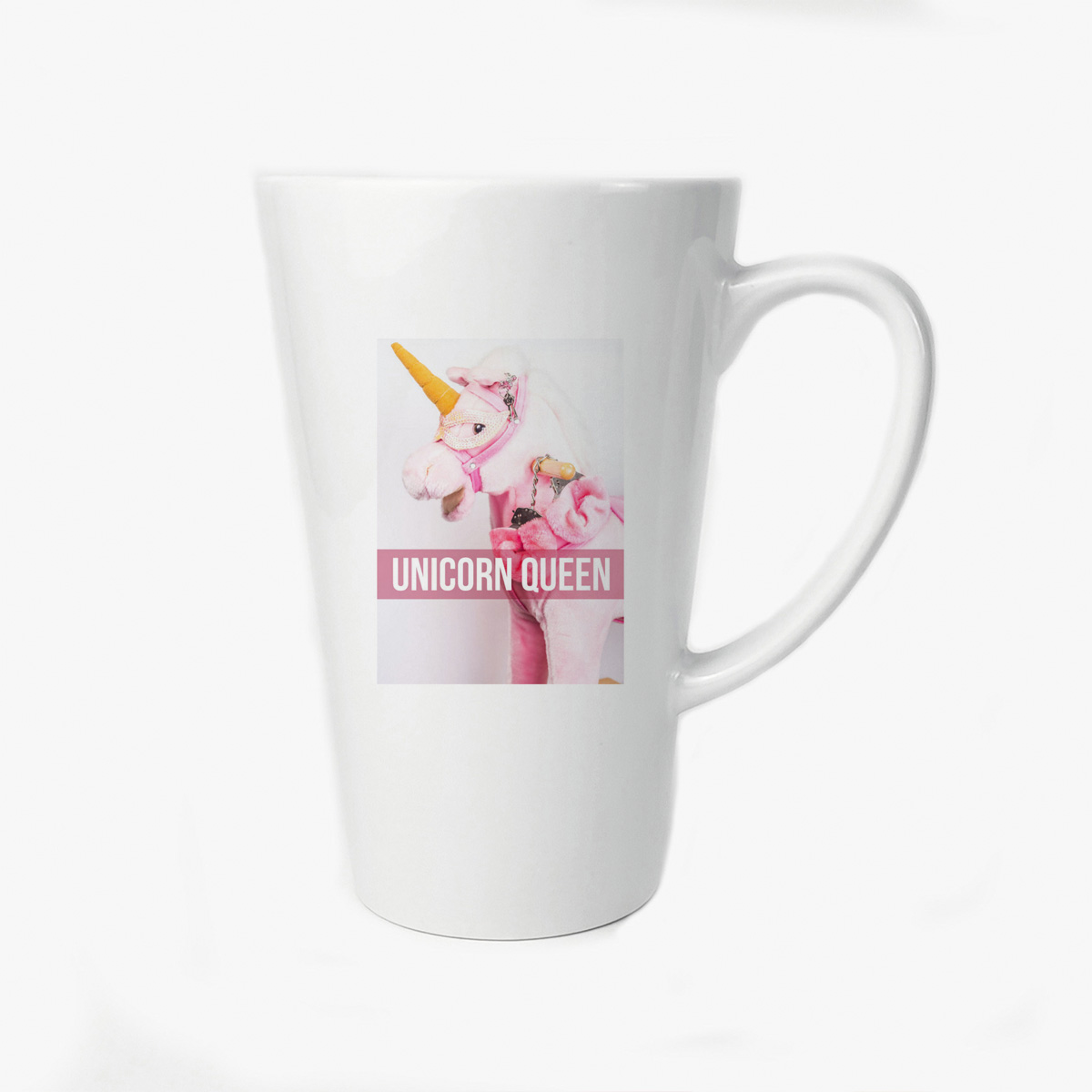 

Большая конусная кружка CoolPodarok Unicorn queen Королева Единорогов