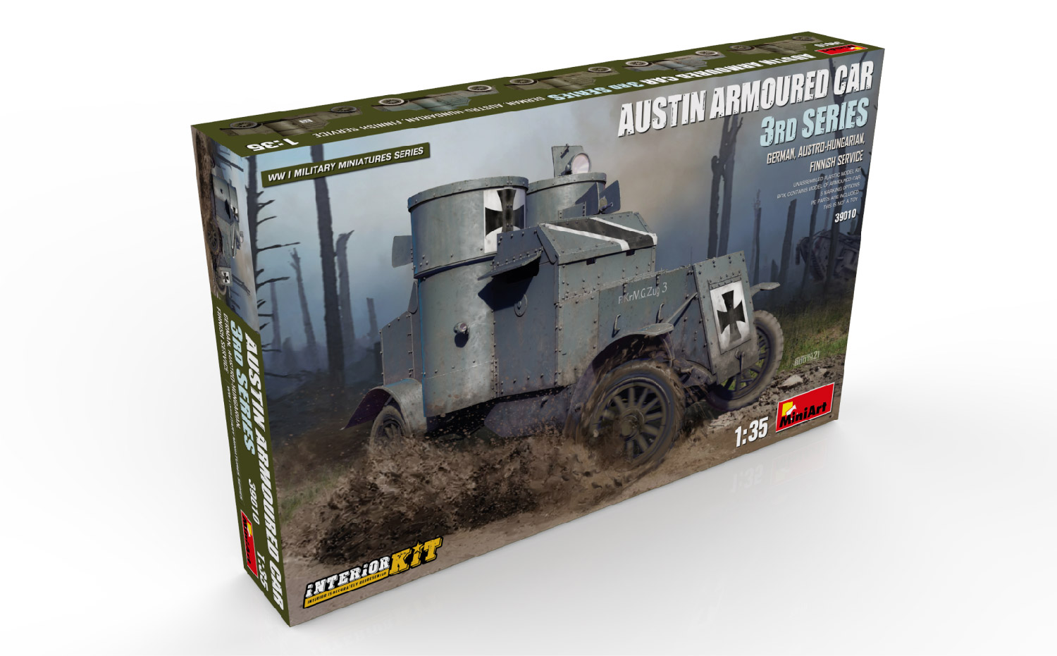 

Сборная модель MiniArt 1/35 Бронеавтомобиль AUSTIN 3 серии с интерьером