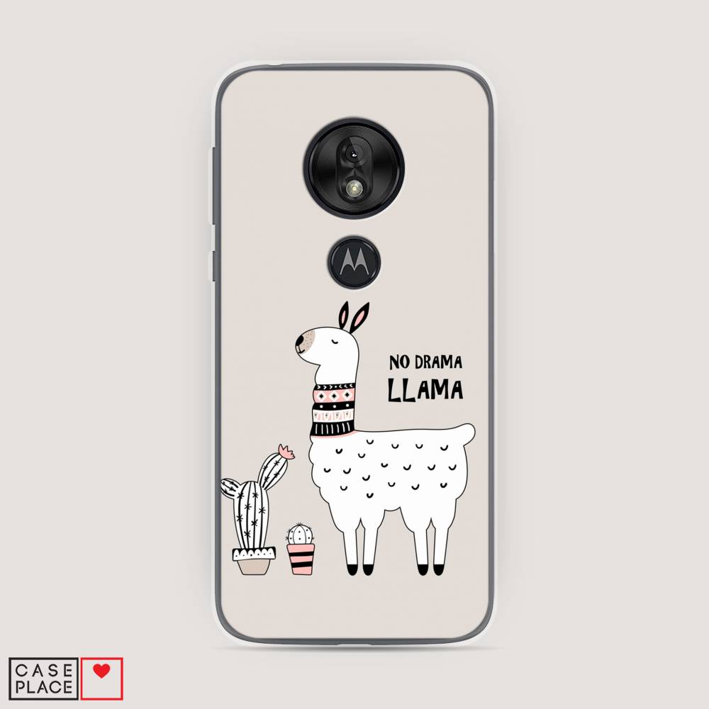 

Чехол Awog на Motorola Moto G7 Play / Моторола Мото G7 Плэй "No drama LLama", Разноцветный, 241250-2