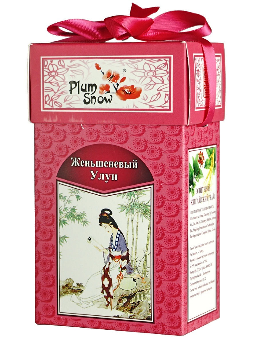 

Чай Plum Snow "Улун" зеленый с женьшенем 100 г