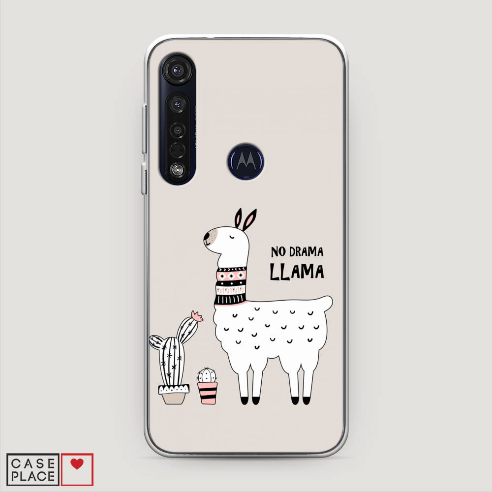 фото Силиконовый чехол "no drama llama" на motorola moto g8 plus awog