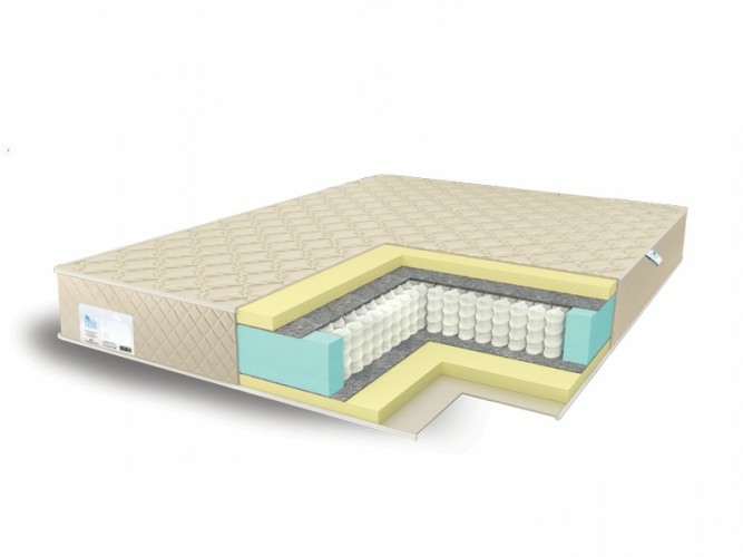 

Матрас Comfort Line Memory4 S1000 75х190, Бежевый;белый;серый;серебристый, Memory4 S1000