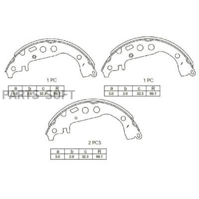 

Тормозные колодки AVANTECH барабанные AVS0103