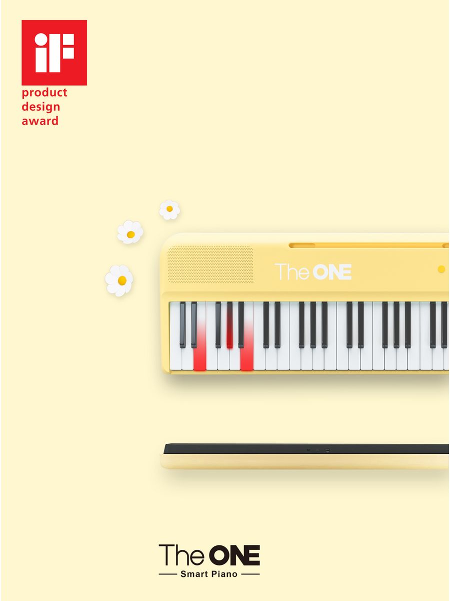 Цифровое пианино The ONE Color Cream Yellow