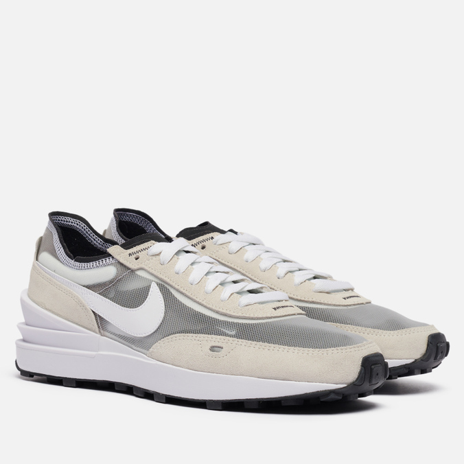 фото Кроссовки мужские nike waffle one бежевые 7.5 us