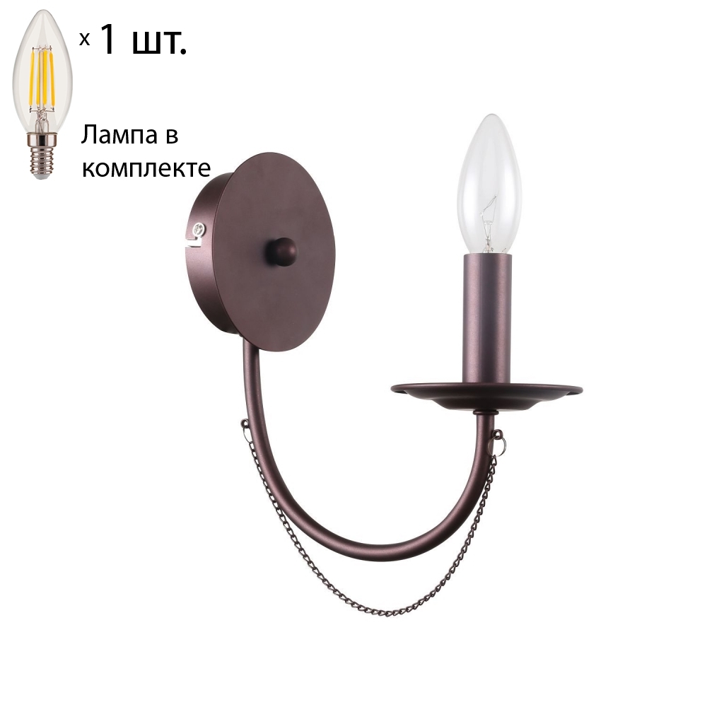 Бра с лампочкой F-Promo Plini 2590-1W+Lamps E14 Свеча