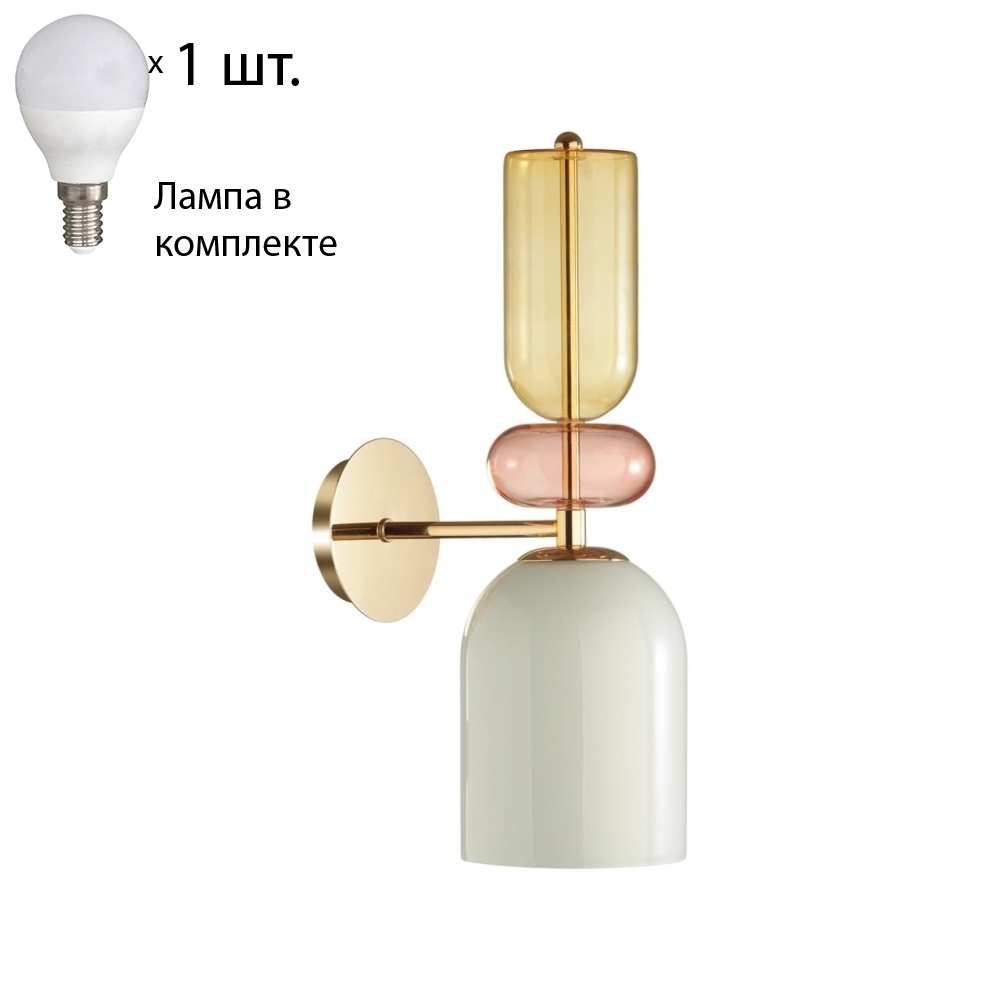 Бра с лампочкой Lumion Gillian 4589/1WA+Lamps E14 P45