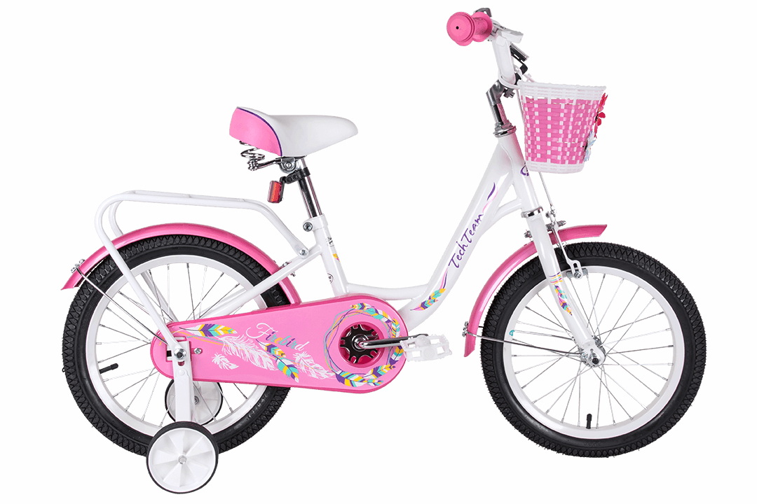 

Велосипед Tech Team Firebird 14" бело-розовый (сталь)