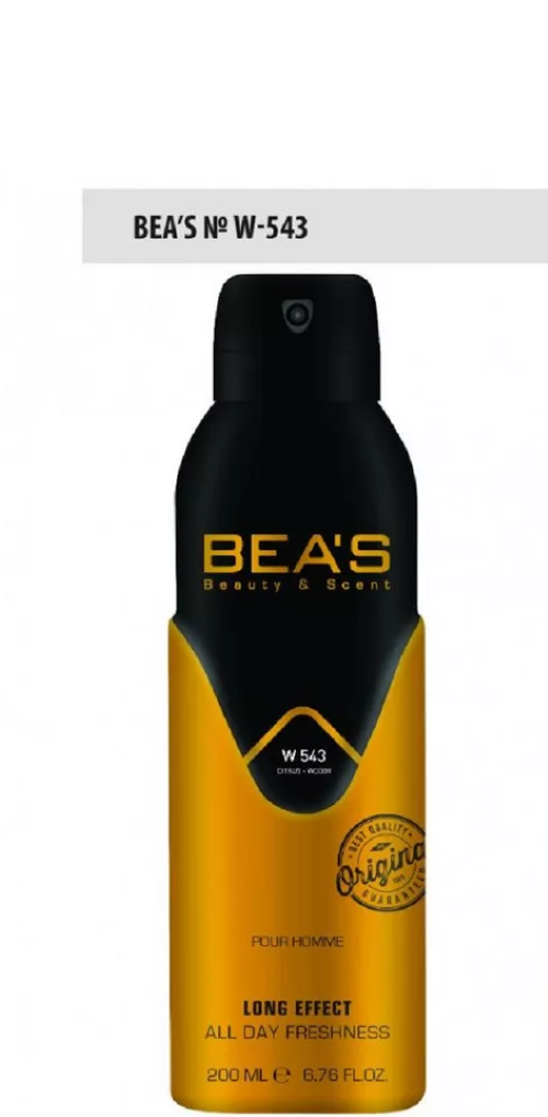 Парфюмированный дезодорант Beas W543 Unisex, 200 мл