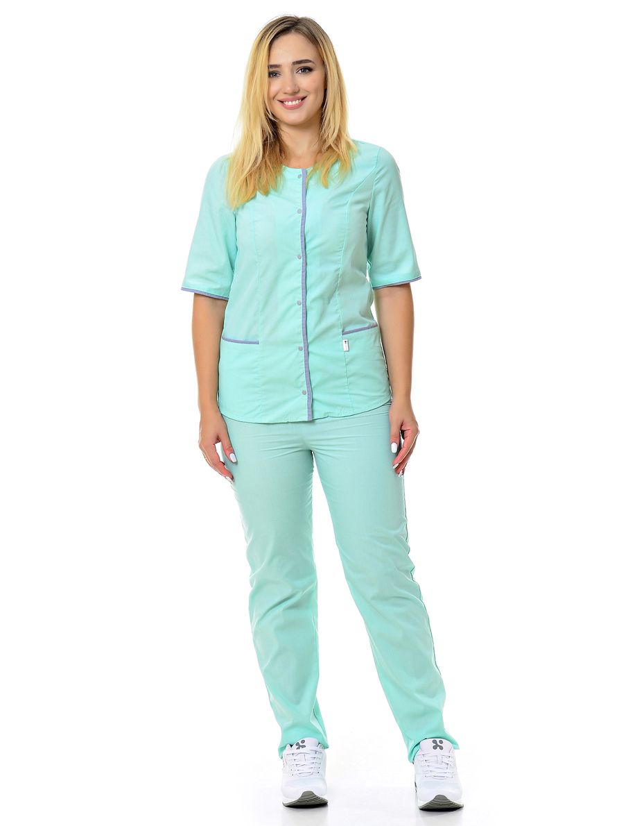 фото Костюм медицинский женский medicalwear эвелина 106 зеленый 42 ru