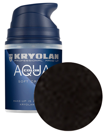 Аквагрим кремообразный/Aquacolor Soft cream 50 мл. (Цв: DeepBlack)