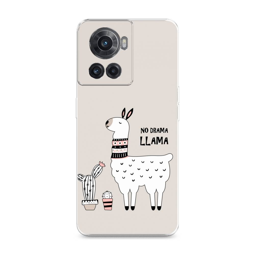 

Чехол Awog на OnePlus 10R / ВанПлас 10R "No drama LLama", Разноцветный, 152950-2