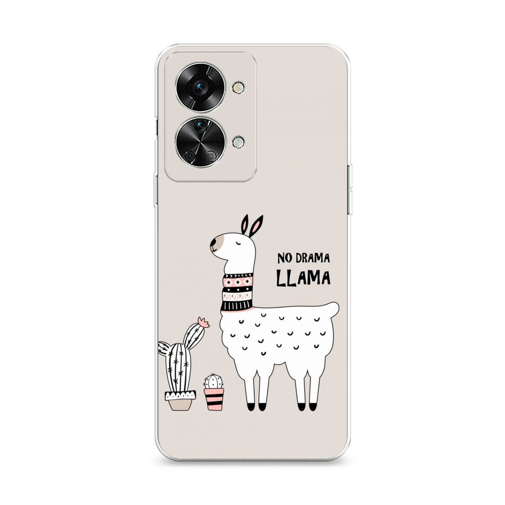 

Чехол Awog на OnePlus Nord 2T / ВанПлас Норд 2T "No drama LLama", Разноцветный, 153250-2