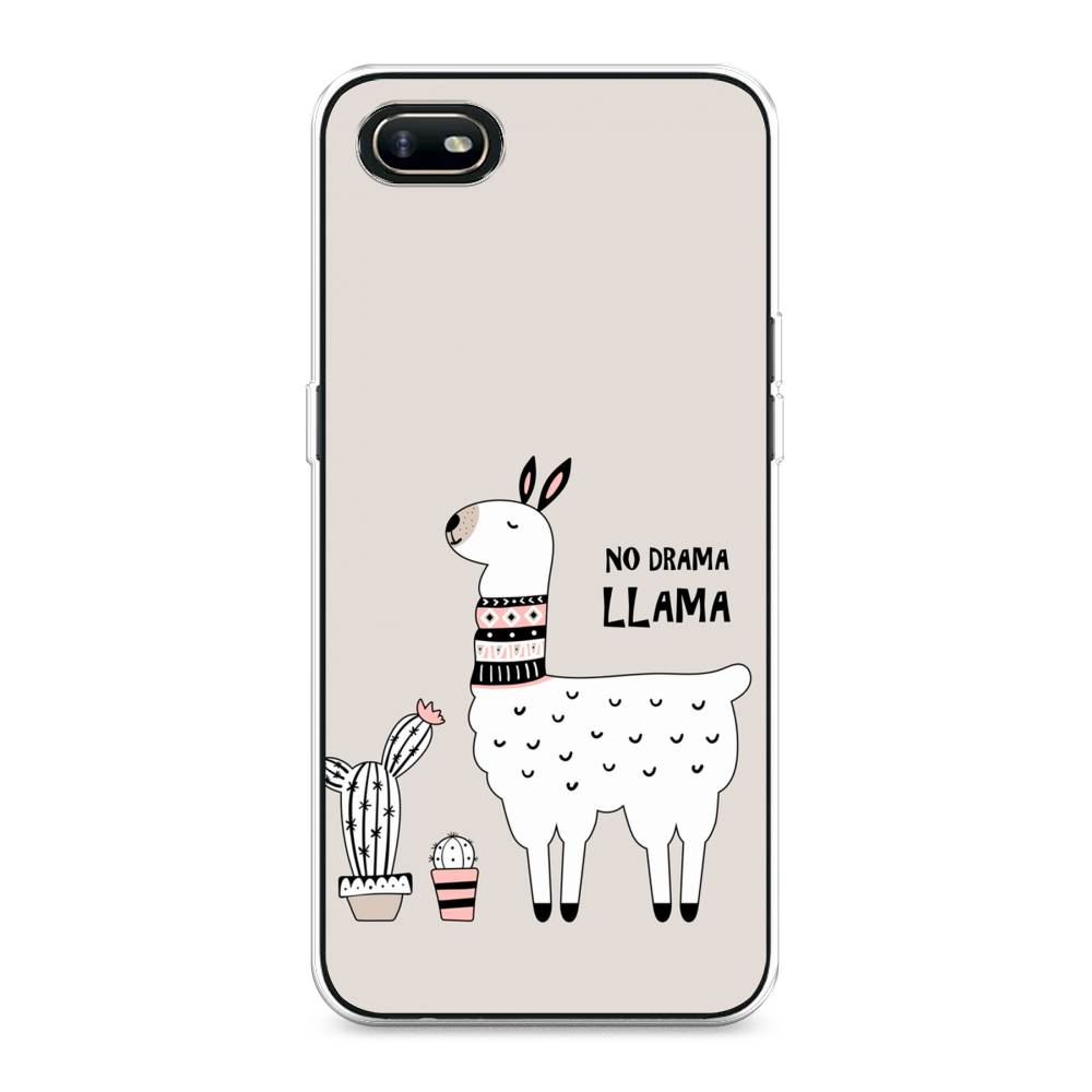 

Чехол Awog на Oppo A1k "No drama LLama", Разноцветный, 252150-2