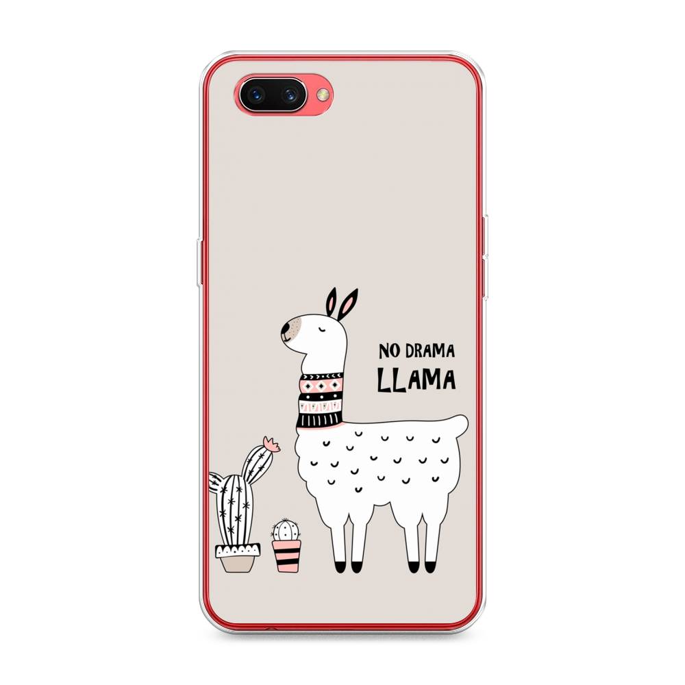 

Чехол Awog на Oppo A3s "No drama LLama", Разноцветный, 250650-2