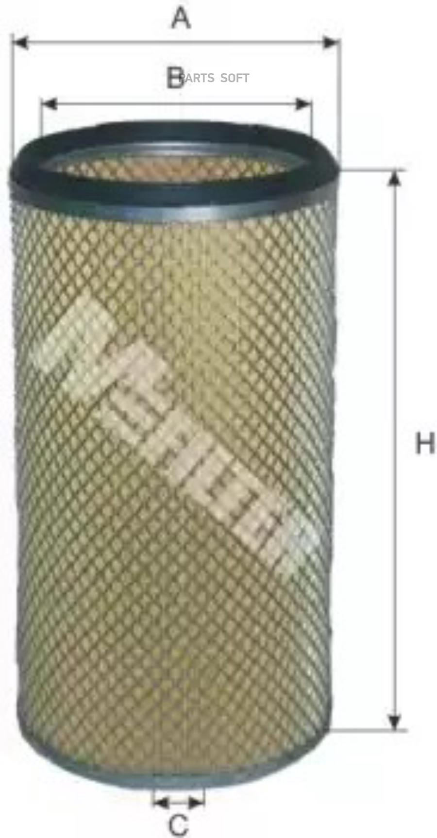 

M-FILTER A200/1_фильтр возд. ! вставка H392 D174 d145 \ RVI, A2001