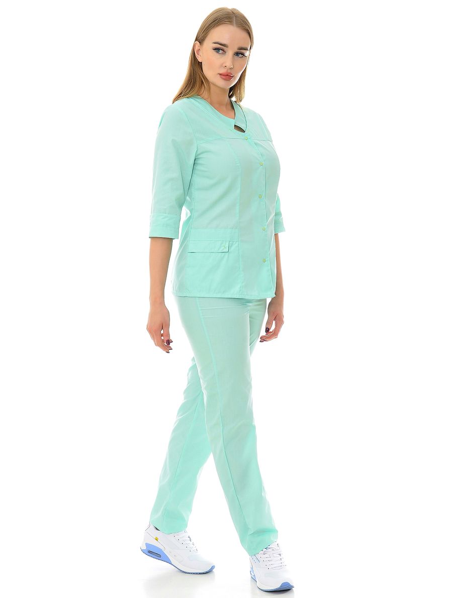 фото Костюм медицинский женский medicalwear милора 113 зеленый 40 ru