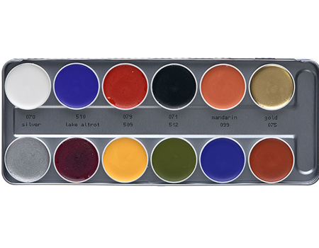 Грим кремообразный на жировой основе в палитре/Supracolor Palette 12 colors 40 мл. SP10