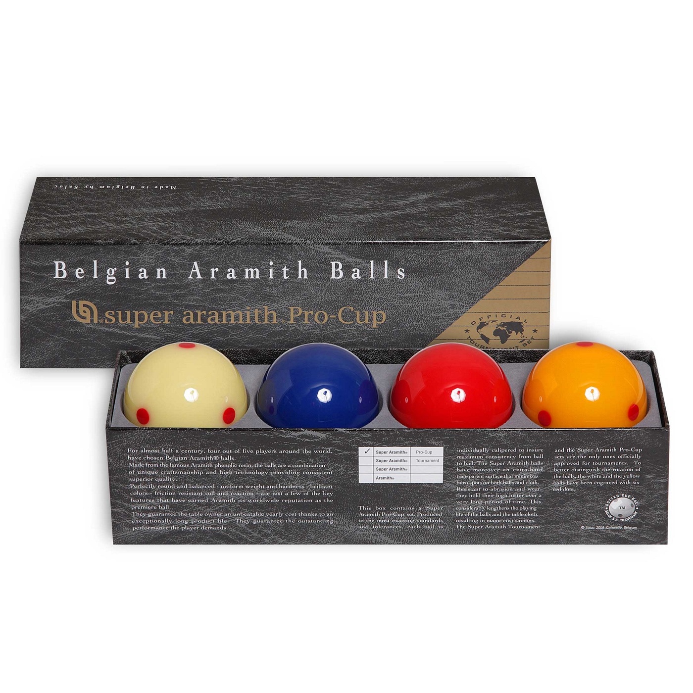 

Шары Super Aramith Pro-Cup Carom 61,5мм 4шара, Pro-Cup Carom