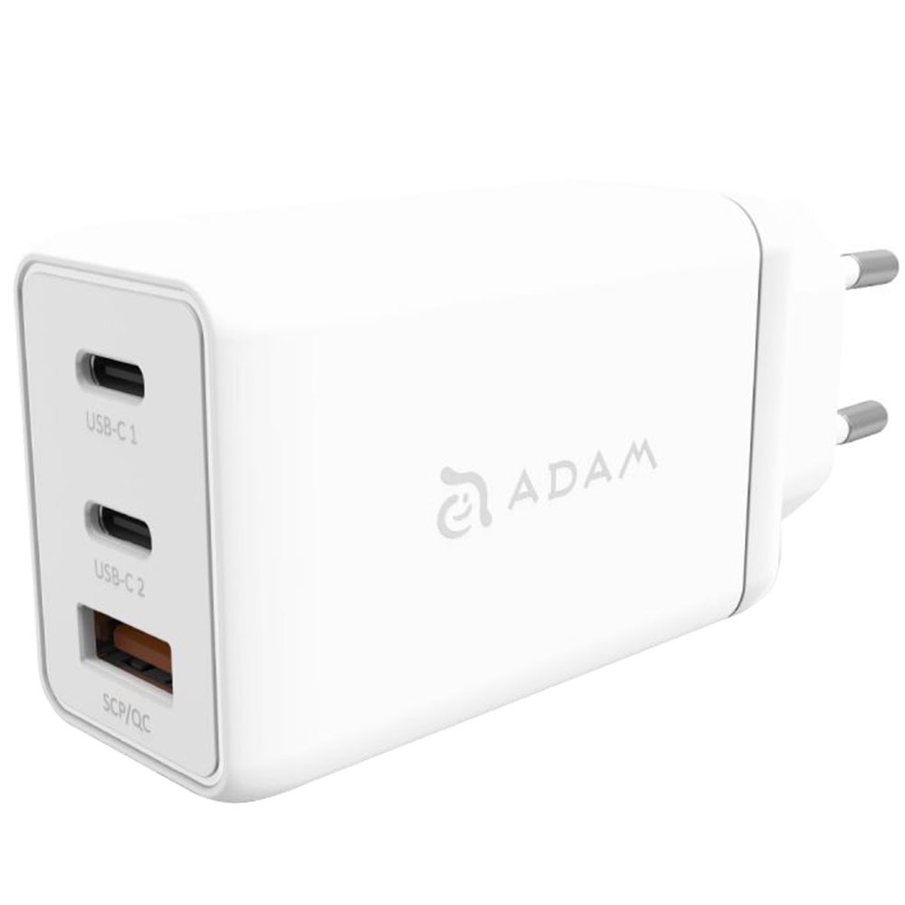 фото Зарядное устройство adam elements omnia f6 (usb type-c, usb), белый