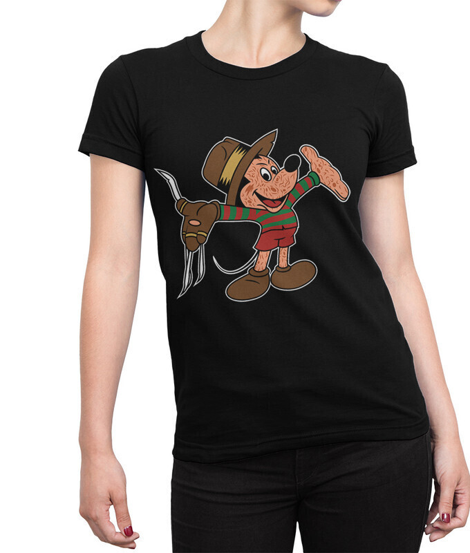 

Футболка женская Dream Shirts Микки Крюгер 10004821 черная L, Микки Крюгер 10004821
