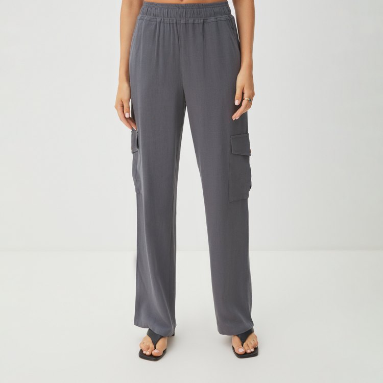 

Брюки женские Maison David BLN929 серые L, Серый, BLN929