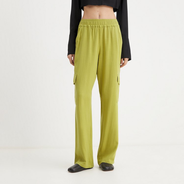 

Брюки женские Maison David BLN929 зеленые M, Зеленый, BLN929