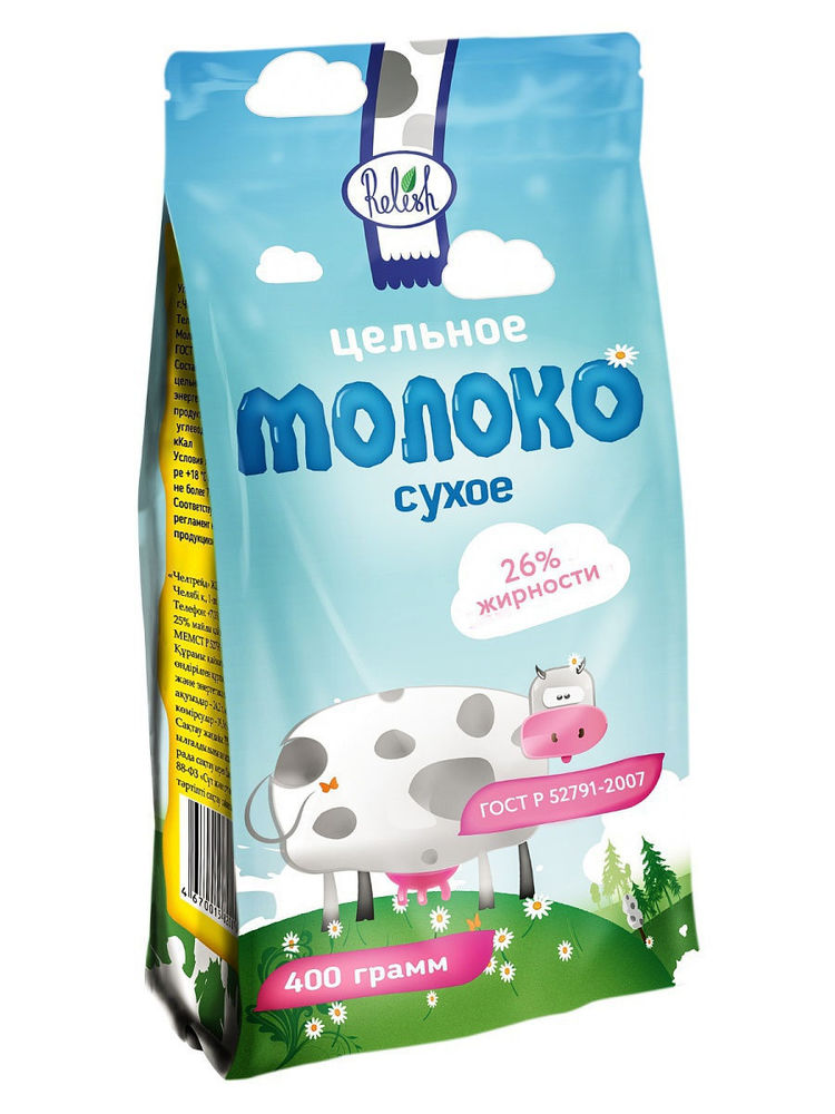 

Молоко сухое цельное 26% Релиш 400гр